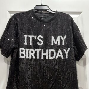 Forever 21 Black Sequin Birthday Dress